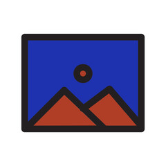Audio Image Media Multimedia Picture Filled Outline Icon