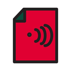 Arsip Document File Folder Filled Outline Icon