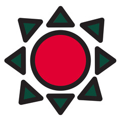 Astronomy Sience Sky Space Filled Outline Icon