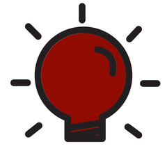 Idea Job Office Secretary Work Filled Outline Icon