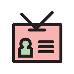 Card Efficiency Id Office Optimization Performance Productivity Filled Outline Icon