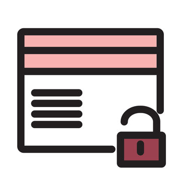 recommend clip art: Card Credit Payment Shopping Unlock E-Commerce Filled Outline Icon