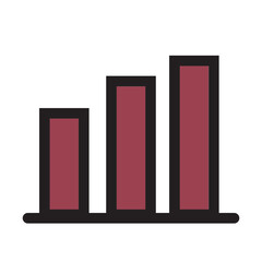 Chart Diagram Finance Grow Plan Filled Outline Icon