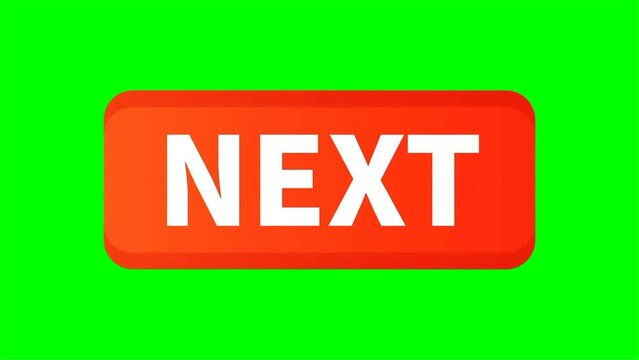 orange next button Motion Video On Green Screen In Rectangle Shape For Promotion Business Marketing Social Media
