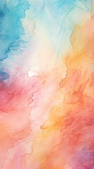 Fototapeta premium Watercolor Hand Painted Abstract Background with Oil Painting Gradient Texture wall, Drawing Wallpaper