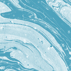 Blue ink marble background