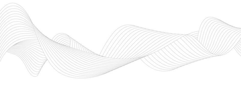 Abstract pattern of smooth wavy lines. A template for packaging design, musical illustration, technology and creative ideas