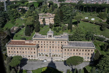 Gebäude in den vatikansichen Gärten, Rom, Vatikan