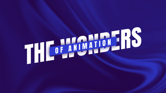 Abstract Animated Title with Colorful Background