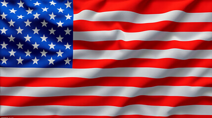Naklejka premium american flag waving in the wind