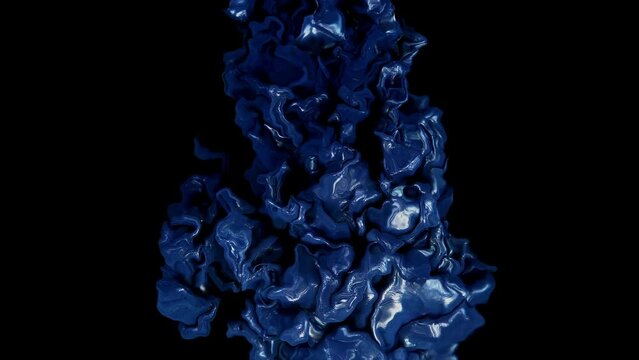 Glitter Ink Mix: Shimmering Fluid Paint in Blue, Silver, and Black