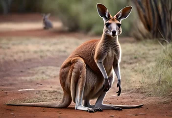 Selbstklebende Fototapeten kangaroo © rabia