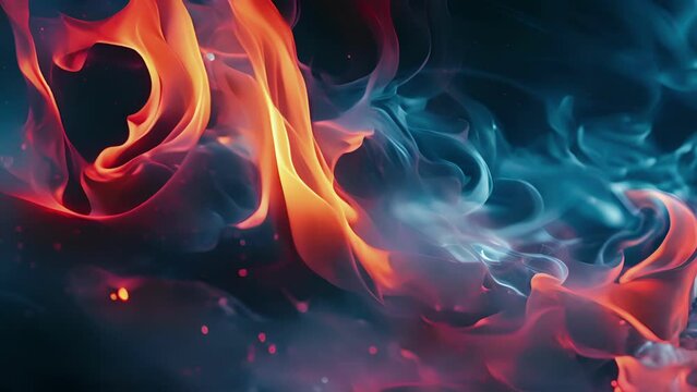 Twisted orange flames ignite a deep blue concoction creating a hypnotizing spectacle that promises to ignite your senses.