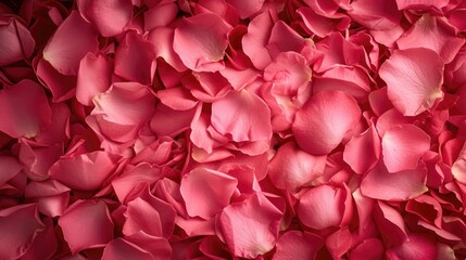 Fototapeta premium Pink Rose Petals Full Background