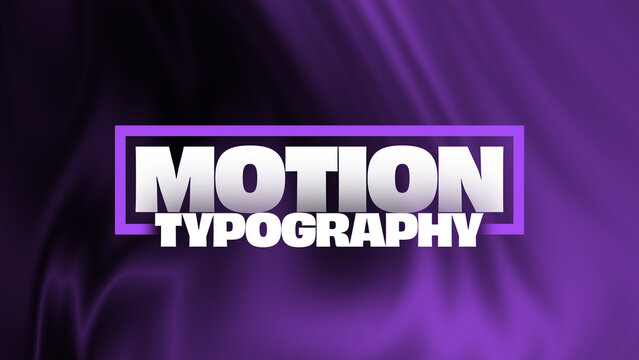 Motion Typography with Colorful Background