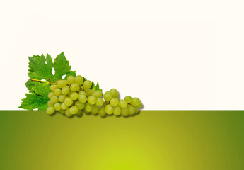 Uvas, verdes, fondo, fruta