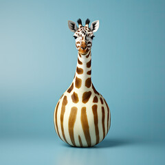 Pear giraffe. Ai generative art