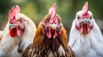 snapshot of  a group of chickens  