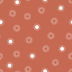 Seamless pattern with hand drawn 
 suns