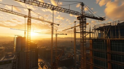 City Building Construction Sites Development