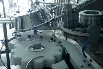 The production line of the medicine.