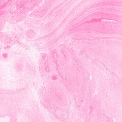 Fototapeta premium Pink ink marble fluid background