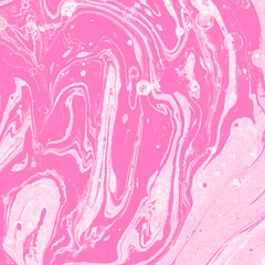 Pink ink marble fluid background