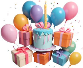 birthday party balloons