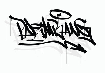 PALEMBANG city graffiti tag style