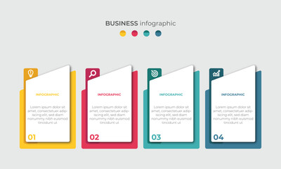 Steps Timeline Infographics Images Template Design, Business Concept With 4 Steps Or Options, Can Be Used For Workflow Layout, Diagram, Vector design