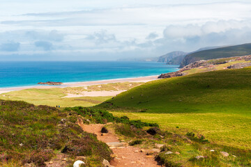 Sandwood Bay Beach, NC500 attraction, North West Scotland