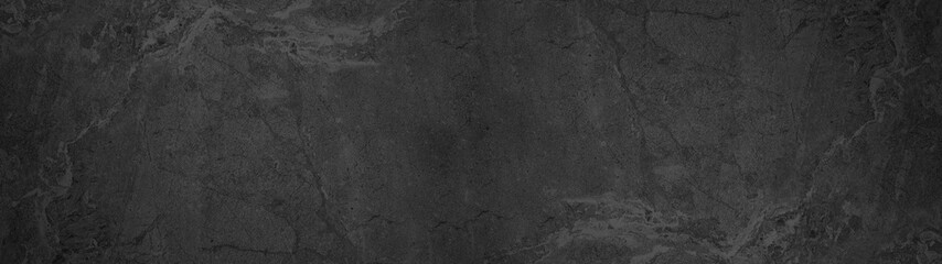 Black anthracite gray grey stone concrete texture wall wallpaper tiles background panorama banner, terrace slab pattern, blackboard © Corri Seizinger