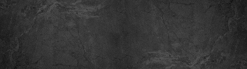 Black anthracite gray grey stone concrete texture wall wallpaper tiles background panorama banner,...