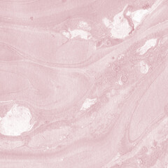 Pink gold ink marble fluid background