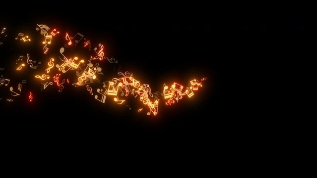  isolated music beats lower third animation loop