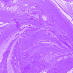 Violet ink marble fluid background