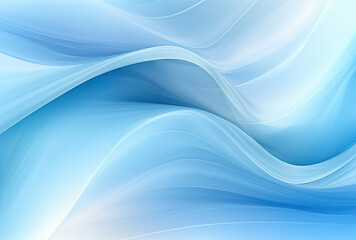 Obraz premium Blue and White Background With Wavy Lines