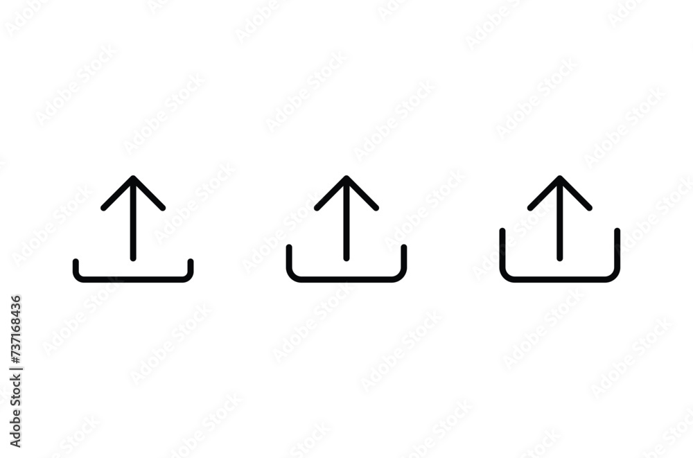 Poster upload icon vector. upload symbol icon