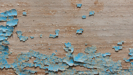 Blue rough textured wood plank texture background