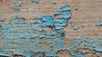Blue rough textured wood plank texture background