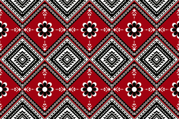 Geometric seamless ethnic pattern. Geometric ethnic pattern can be used in fabric design for clothes, wrapping, textile, embroidery, carpet, tribal pattern