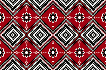 Geometric seamless ethnic pattern. Geometric ethnic pattern can be used in fabric design for clothes, wrapping, textile, embroidery, carpet, tribal pattern