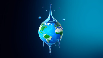 Fototapeta premium World Water Day, save water and world environmental protection concept