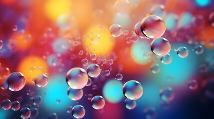 Abstract desktop wallpaper background with flying bubbles. High-resolution. Pro Photo,,
Cute bubble background wallpaper

 - obrazy, fototapety, plakaty