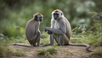 Photo of a monkeys, wild photography