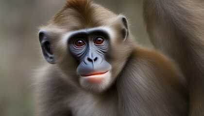 Obraz premium Photo of a monkey, wild photography
