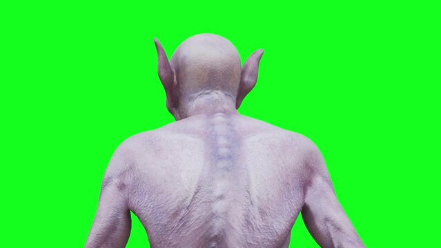 Scary werewolf, monster, vampire. realistic 4k animation.