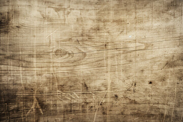 A texture-rich background of raw, untreated oak wood, with a vintage sepia tone applied to give it...
