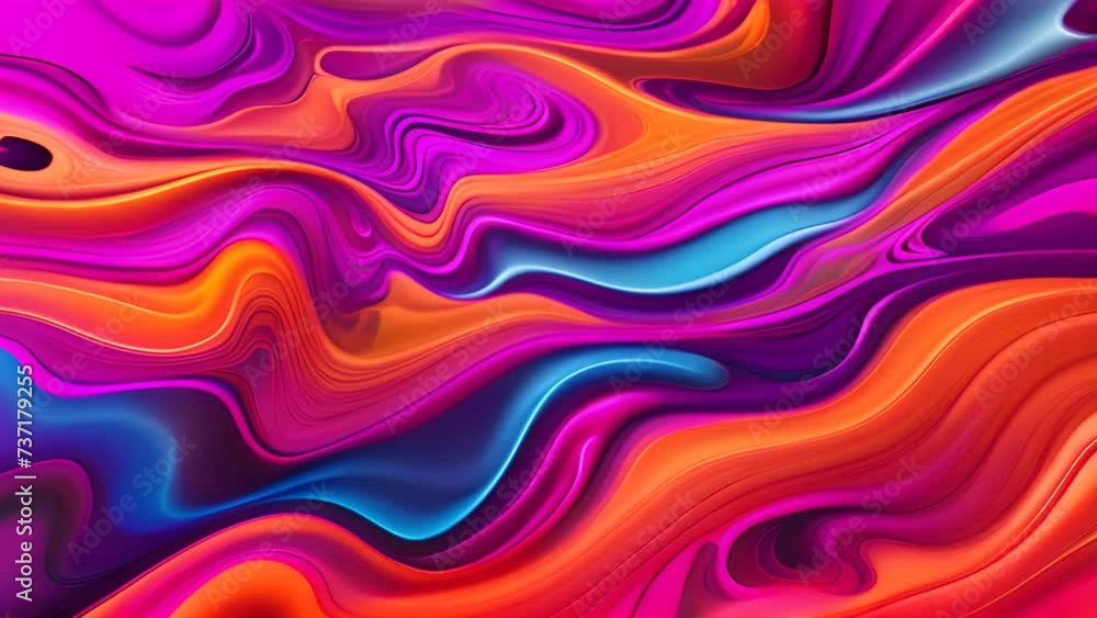 Poster colorful abstract background with wavy lines. perfect for use in graphic design projects or as vibra