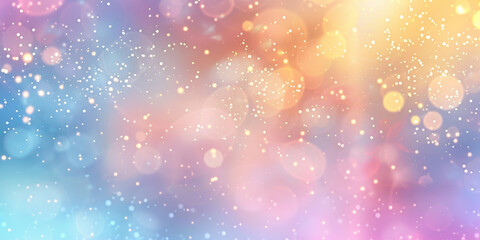 Obraz premium pastel colorful background with bright shining lights glitter, rainbow paster unicorn background
